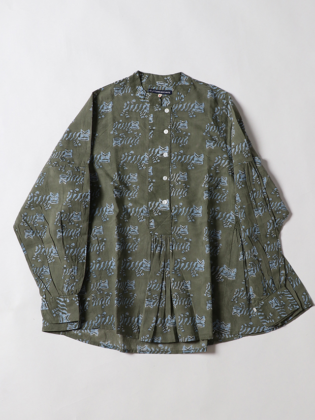 TIGREブロックプリントINDIAブラウス TIGRE BROCANTE