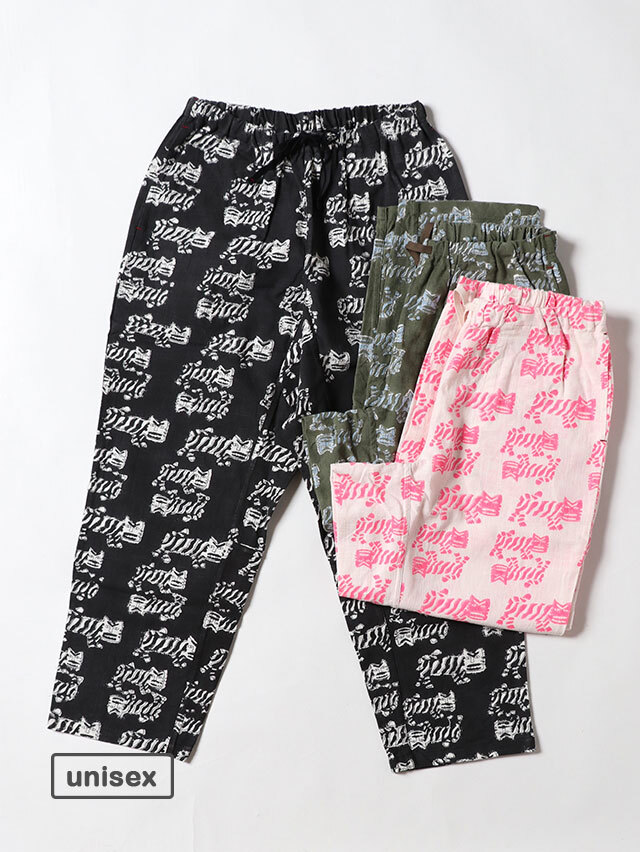 TIGREブロックプリントタゴサクパンツ TIGRE BROCANTE