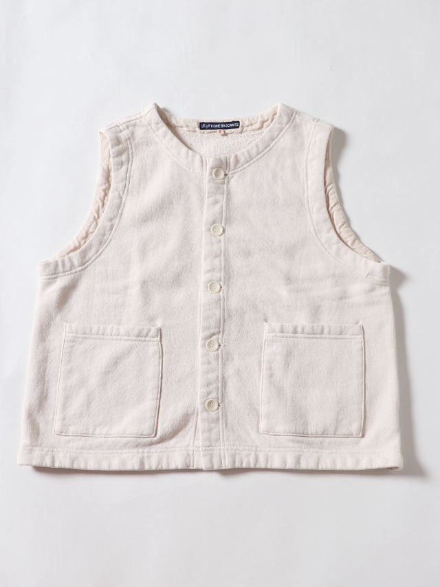 ヴィンテージ裏毛オープンポケットベスト TIGRE BROCANTE