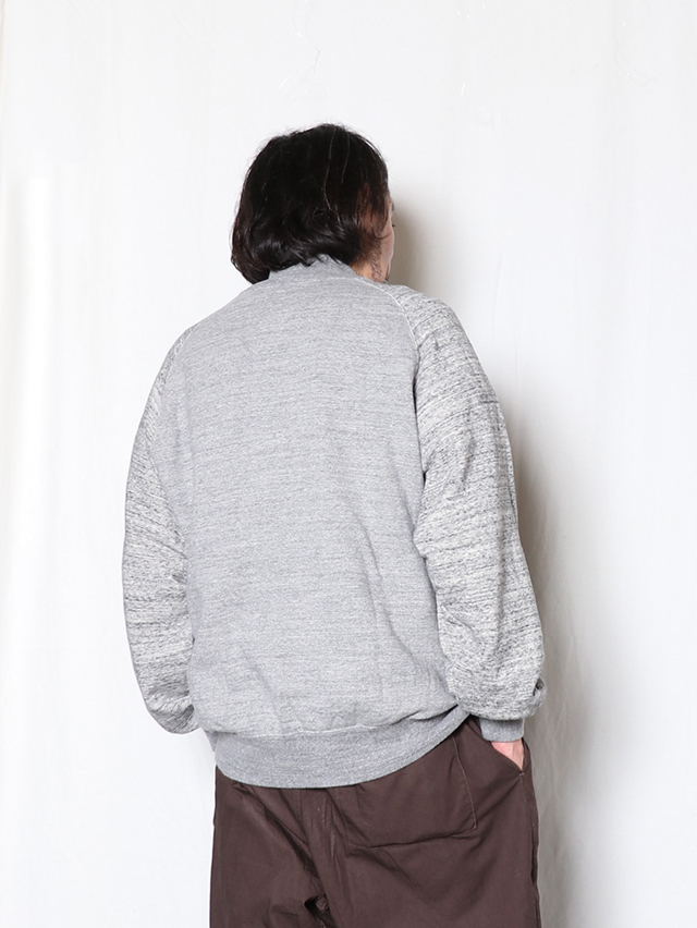 ヴィンテージ杢裏毛ベースボールジャケット TIGRE BROCANTE