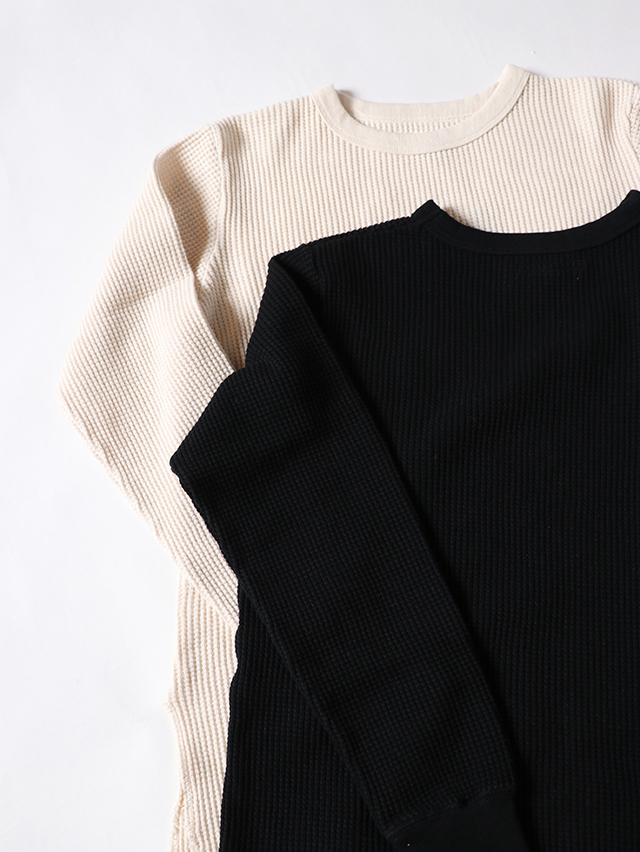 アーミーワッフルロックリブ長袖T TIGRE BROCANTE