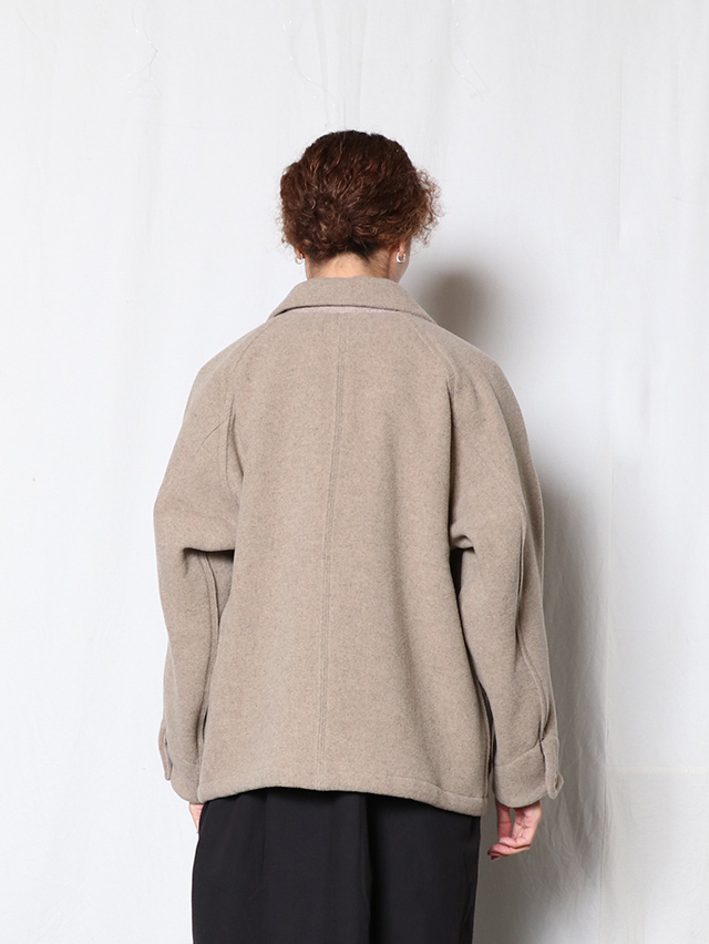 ダブルクロスメルトンラグランカバーオール TIGRE BROCANTE