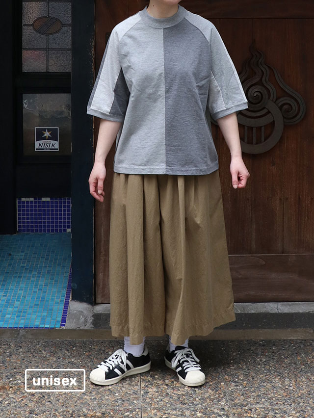 杢グレー天竺クアトロ半袖T