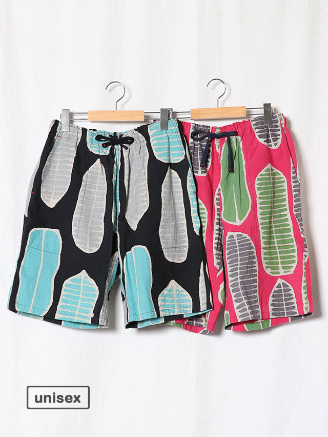 南国の葉イージーショートパンツ