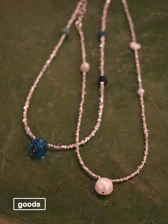 Silver chain adjustableネックレス