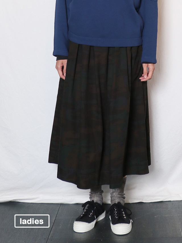 TBカモフィセルロングスカート