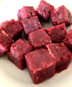 馬肉ミンチ角切り 1ｋｇ  ペット生食用