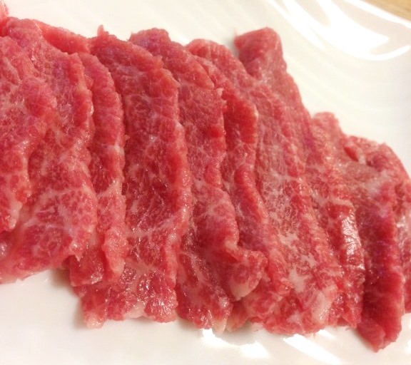 上霜降り馬刺し500g 醤油10P付