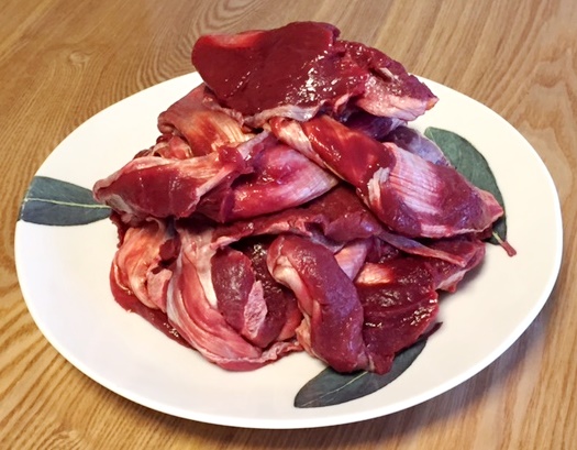 馬肉 太すじ 1kg 【冷凍】
