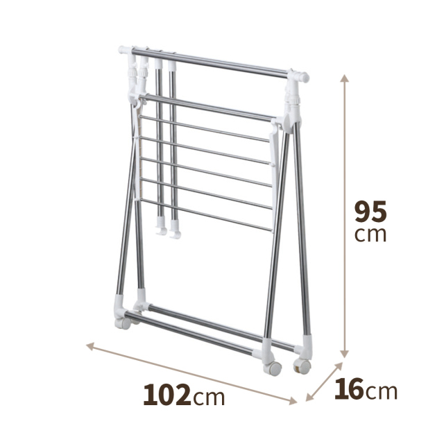 ポーリッシュ 伸縮式室内物干しX型 PS-01