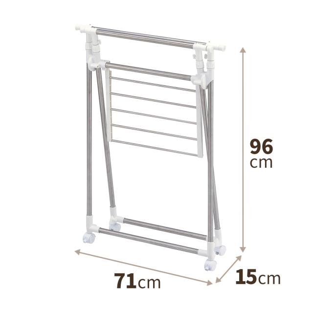 ポーリッシュ 伸縮式室内物干しX型コンパクト PS-23