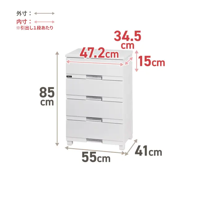 マーベリック天馬フィッツプラスプレミアム5段55×奥行41×高さ105cm TENMA 天馬 Fits フィッツプラスプレミアムFP5505 5段 プレミアム