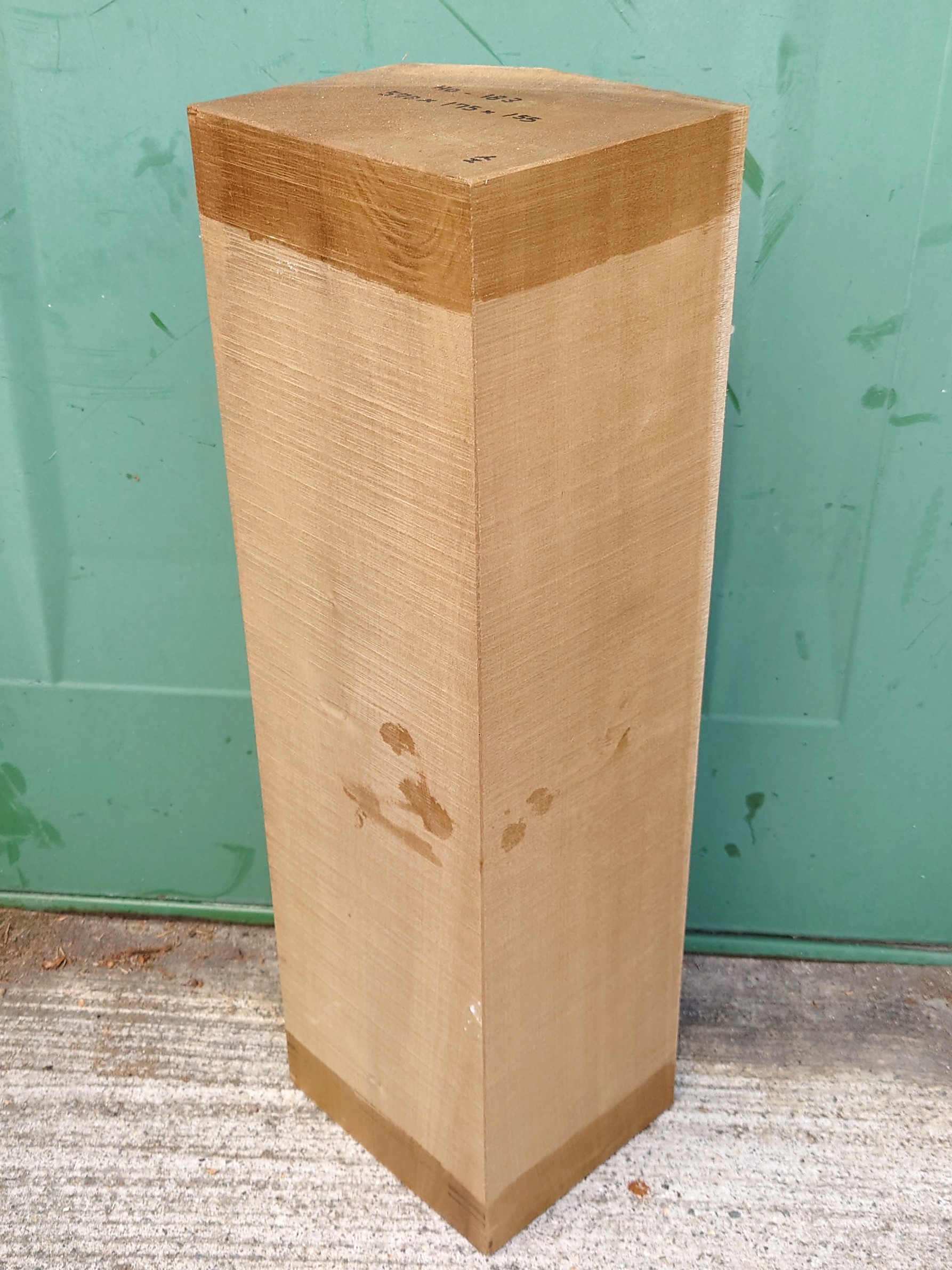 HO-１８３　朴ホウノキほうのき国産　彫刻用材　５００×１７５×１５５【天然乾燥材】