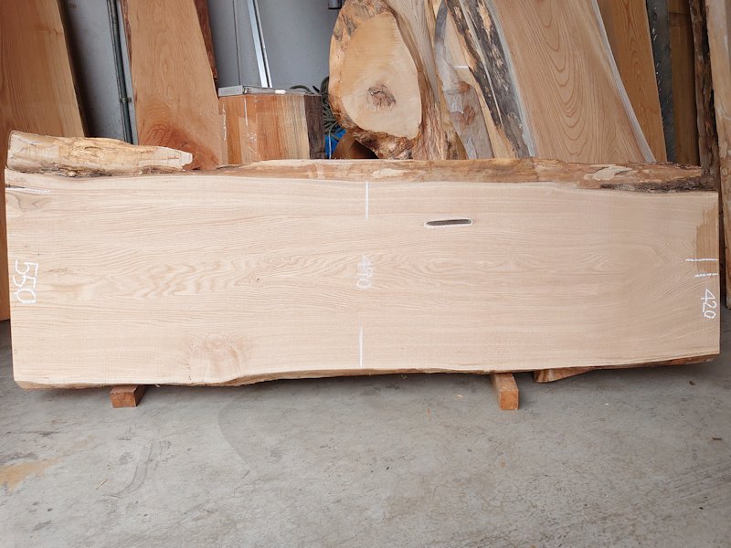 ＫU-１５４　栗クリ　国産　天然耳付き板　１８２０×６００　天然乾燥材