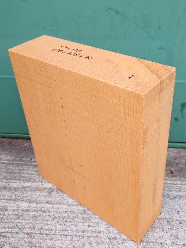 ＫY-１７８　榧カヤかや　国産　彫刻用材　３００×２６５×８０【天然乾燥材】