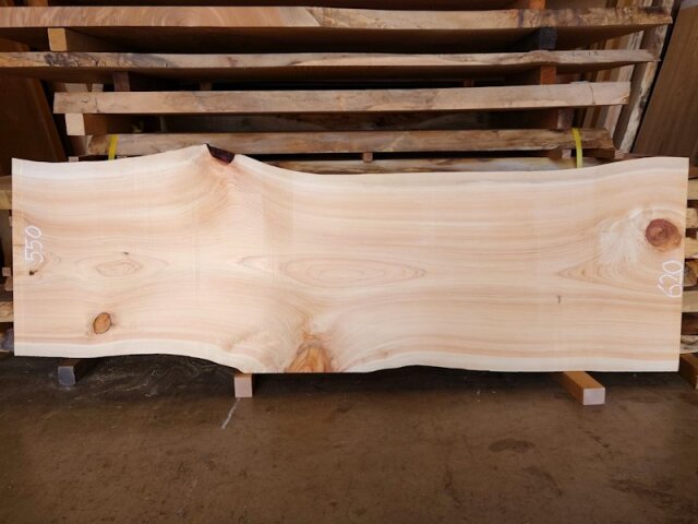 H-232 桧ヒノキひのき檜節板 看板用 1900×600【天然乾燥材