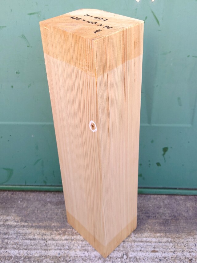 Ｈ-６０２　桧　檜ヒノキひのき　彫刻用　４２０×１０５×９０【天然乾燥材】