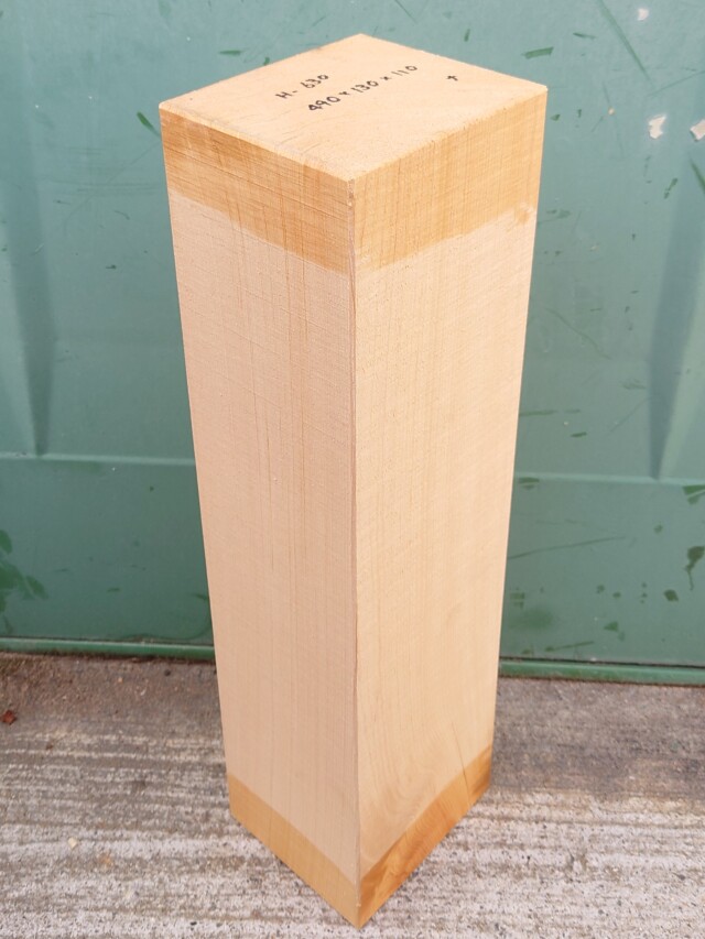 Ｈ-６３０　木曽桧　檜ヒノキひのき　彫刻用　４９０×１３０×１１０【天然乾燥材】