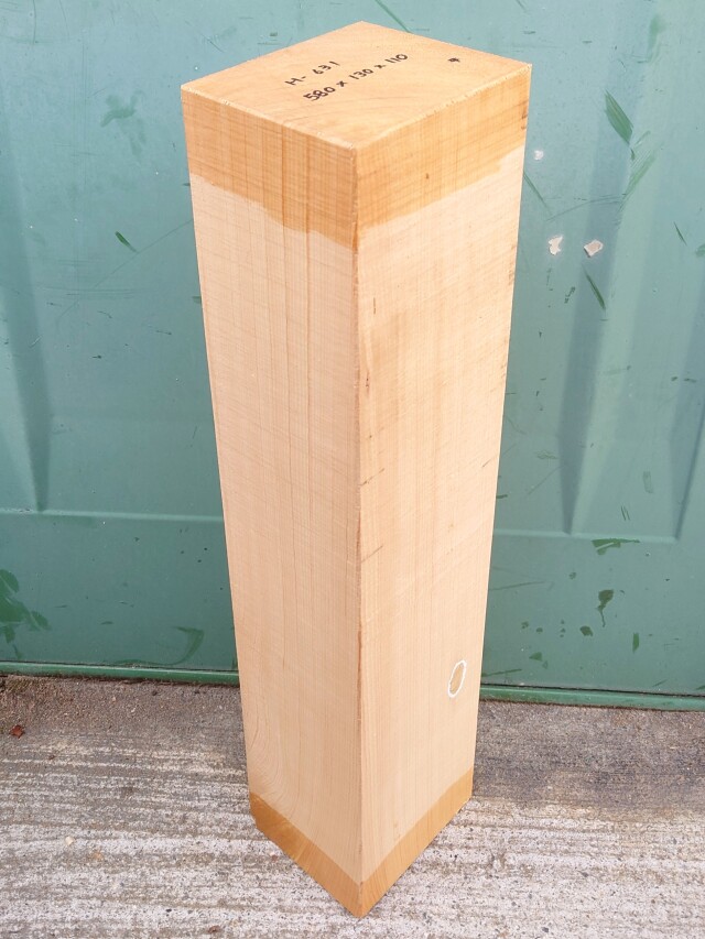 Ｈ-６３１　木曽桧　檜ヒノキひのき　彫刻用　５８０×１３０×１１０【天然乾燥材】