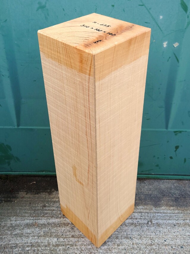 Ｈ-６３５　木曽桧　檜ヒノキひのき　彫刻用　５１０×１４０×１４０【天然乾燥材】