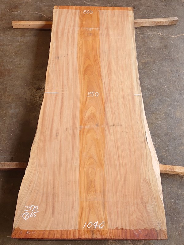 Ｋ-６５８　欅ケヤキ　国産　天然耳付き板　２３７０×９００　天然乾燥材