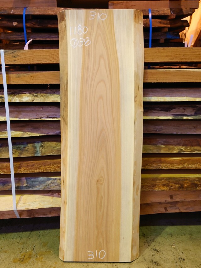 Ｋ-８８７　欅ケヤキ　国産　看板用板　１１８０×３００【仕上げ加工済】【天然乾燥材】