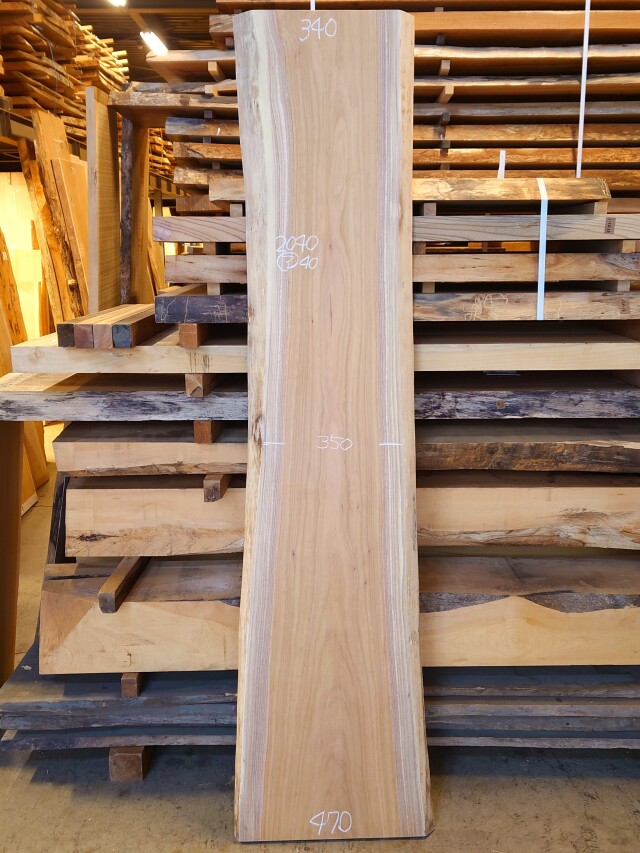 Ｋ-９０３　欅ケヤキ　国産　看板用板　２０４０×４５０【仕上げ加工済】【天然乾燥材】