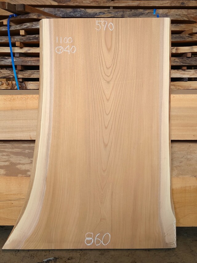 Ｋ-９０８　欅ケヤキ　国産　看板用板　１１００×８５０【仕上げ加工済】【天然乾燥材】