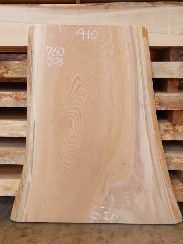 Ｋ-９３３　欅ケヤキ　国産　看板用板　７６０×６５０【サンダー加工済】【天然乾燥材】