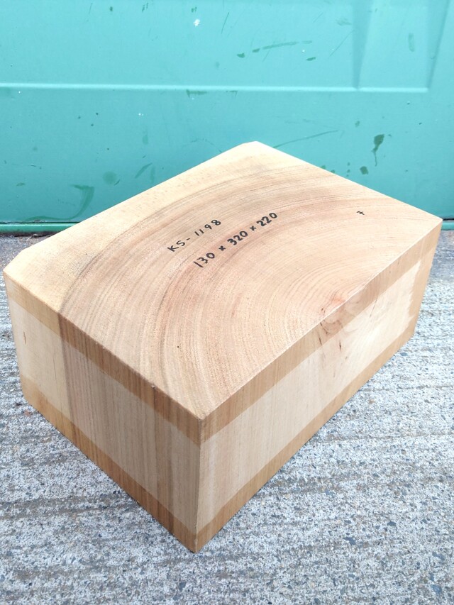 ＫＳ-１１９８　楠くすのきクスノキ　彫刻材　１３０×３２０×２２０