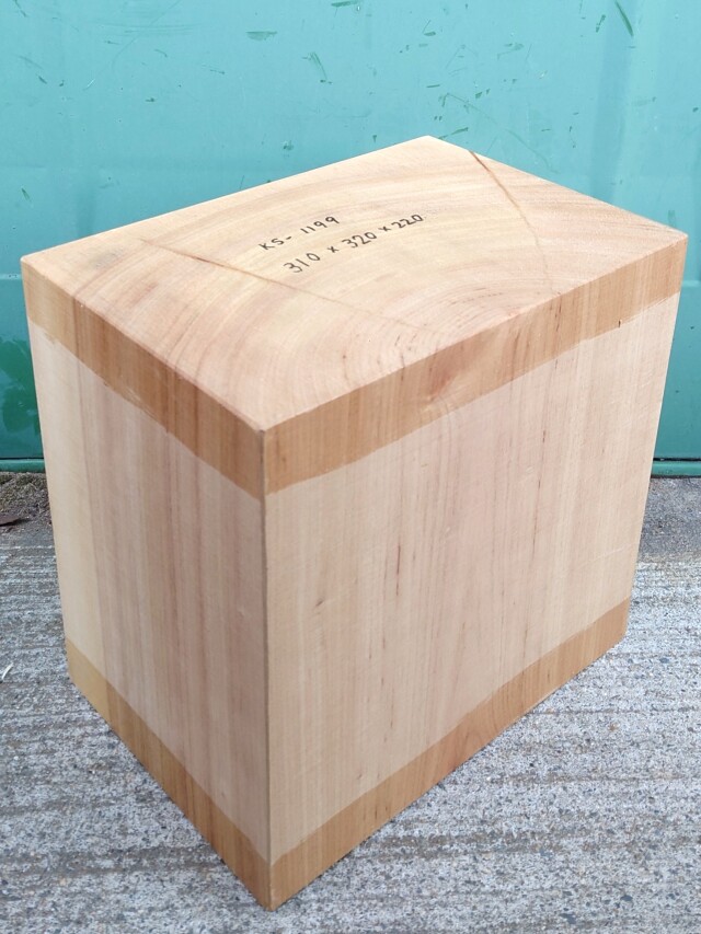 ＫＳ-１１９９　楠くすのきクスノキ　彫刻材　３１０×３２０×２２０