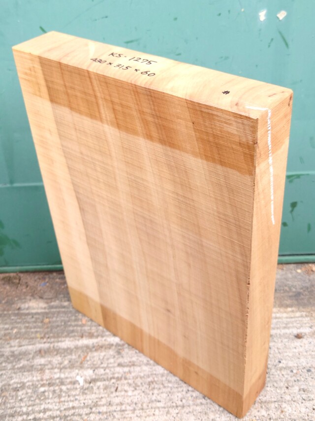 ＫＳ-１２７５　楠くすのきクスノキ　柾目　彫刻材　４３０×３１５×６０