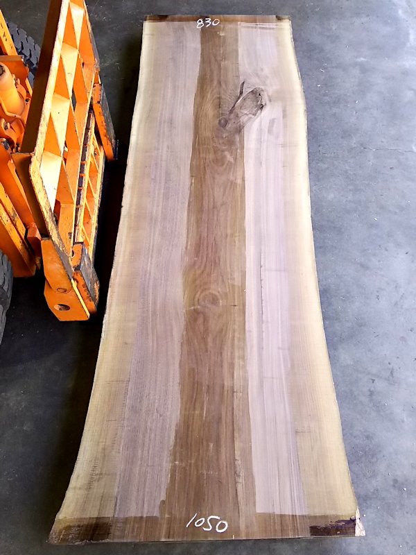 WO-139 ブラックウォールナット 耳付き一枚板テーブル用 2700  