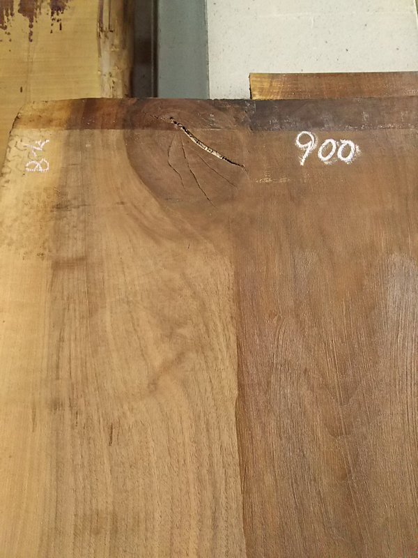 WO-155 ブラックウォールナット 天然耳付き板 2300×900 天然