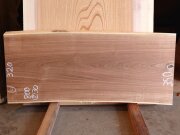 EN－１０１　槐エンジュえんじゅ　国産　天然耳付き板　８００×３５０　【プレーナー加工済】　天然乾燥材
