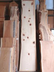 木曽桧　生節キッチンテーブル