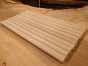 丸棒　ヒバ　バチ用　青森産希少材　４００×２０丸１０本セット　乾燥材　ＨＢ－０２