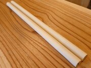 丸棒　バチ用　銀杏イチョウいちょう　４５０×２０丸 ２本セット　乾燥材　ＩＴ－０１