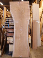 天然木欅材 集成材 練付材 単板 貼練付 巾木 ケヤキ 1820x150x30 K-668