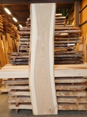 Ｋ-９３２　欅ケヤキ　国産　看板用板　２１００×４５０【サンダー加工済】【天然乾燥材】