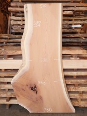 Ｋ-９３８　欅ケヤキ　国産　看板用板　１６８０×７５０【サンダー加工済】【天然乾燥材】