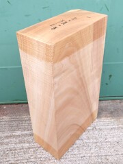 米桧　無垢　彫刻用木材　希少 H-583 桧 檜ヒノキひのき能面 柾目 彫刻用 260×170×80