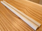 丸棒　バチ用　栗クリくり　４５０×２０丸 ２本セット　乾燥材　ＫＵ－０１