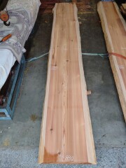 S-２６５　杉スギすぎ　国産　長尺カウンター天板厚板　５３００×８００【天然乾燥材】