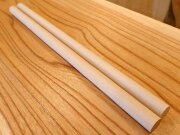 丸棒　バチ用　地栂ツガつが　４５０×２０丸 ２本セット　乾燥材　ＴＧ－０１