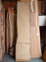 ＴＭ-２１３　タモ　天然耳付き板　２７２０×６５０　 天然乾燥材