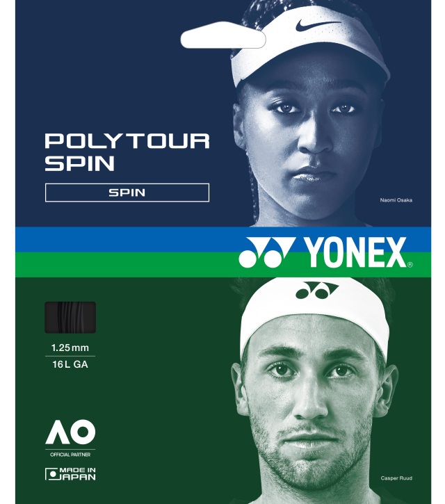 YONEX(ヨネックス)　POLYTOUR SPIN 125　ポリツアースピン 125
