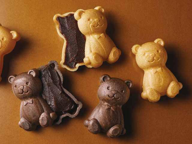 チョコ最中《テディベア》(5個入)｜天平庵