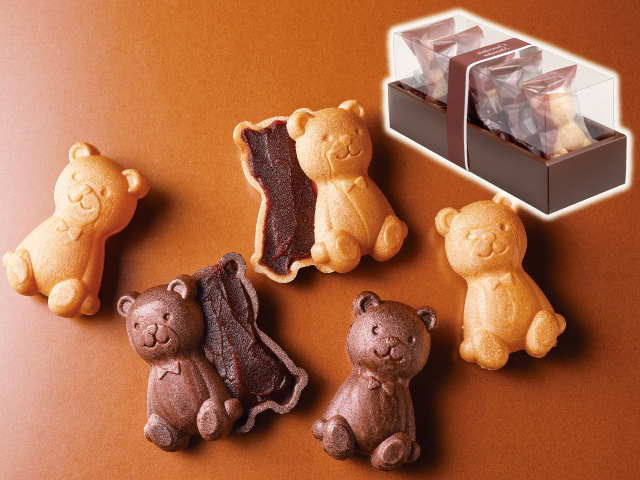 チョコ最中《テディベア》(5個入)｜天平庵