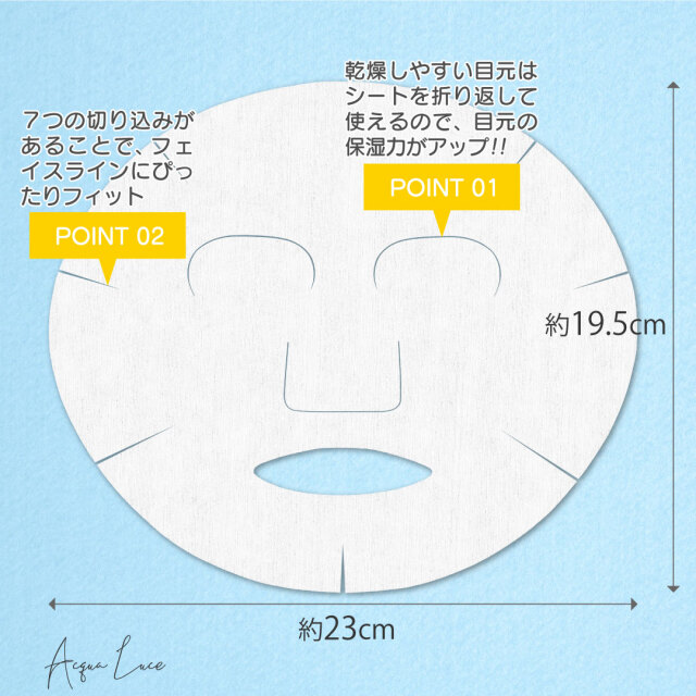 アクアルーチェフェイシャルマスク特長